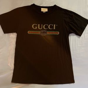 BLACK GUCCI OVERSIZED TEE AUTHENTIC